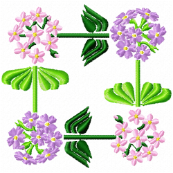 Flowers And Tree Embroidery Design 4 Flowers And Tree Embroidery Design 4